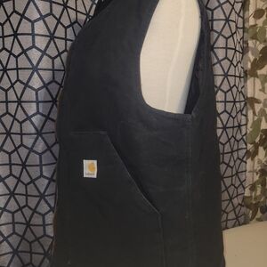 Carhartt Dark Canvas Vest with Pocket